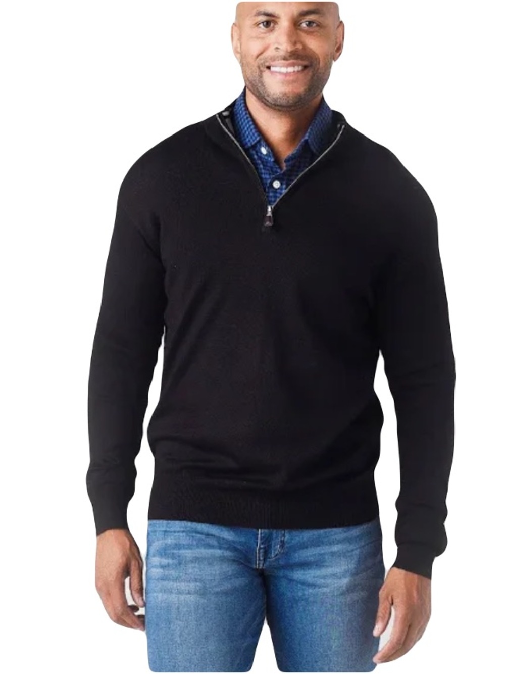 Peter Millar Men’s Crown Soft Quarter Zip Wool Silk Sweater Fall Winter L